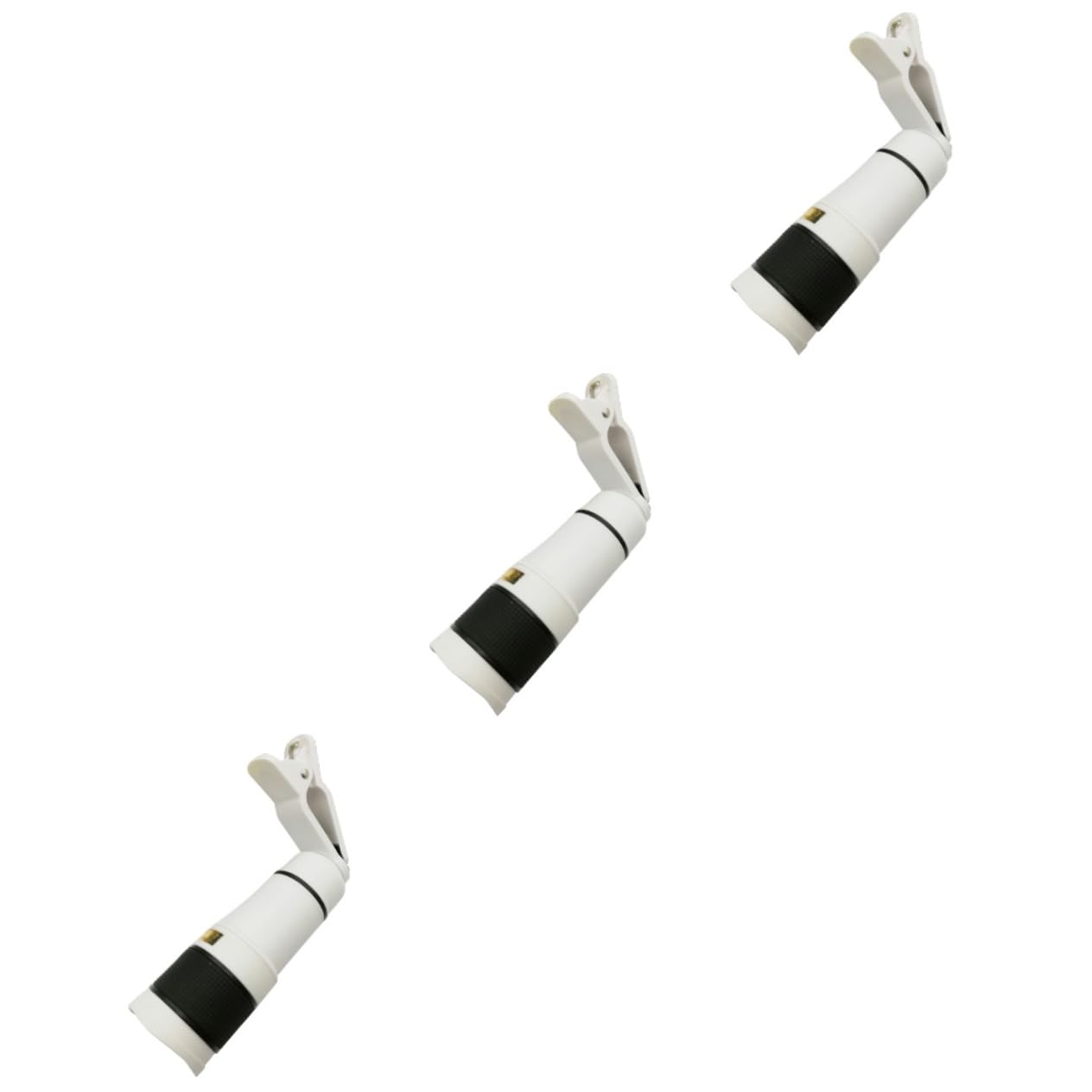 Housoutil 3pcs Telephoto Lens with Tripod Monocular Lens Tripod Phone Zoom Telephoto Lens Smart Cell Phone Lens 12 Phone Lens Observing Lens Phone Camera Attachment White Telescope X8