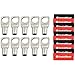 InstallGear 10 Gauge AWG Tinned Pure Copper Lugs Ring Terminals Connectors with Heat Shrink - 10-Pack