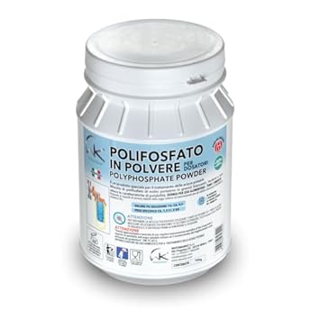 Foto di WK - Polifosfati per Caldaia, Ricarica Universale di 1 Barattolo in Polvere da 750 g per Filtrazione Acqua, Funge da Anticalcare e Anticorrosivo
