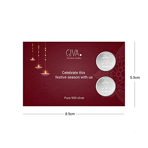GIVA 999 Pure Silver Lakshmi Ji (1 gm) & Ganesh Ji (1 gm) Coin - Image 4
