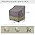 KylinLucky Patio Chair Covers Waterproof 33.5 W x 31.5 D x 36 H inches 2Pack, Lawn Outdoor Furniture Cover Grey