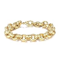 ALBERT CLASP FINISH FOR HERITAGE SWAG – Classic British clasp style meets streetwear boldness. THICK 12MM LINKS WITH DIAMOND CUT DETAILING – Gleams like real gold under every light. 62G OF WRIST PRESENCE – Solid, weighty and built to impress with eve...