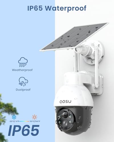 aosu Security Cameras Wireless Outdoor - Solar Powered,Full 360° Coverage - image 7