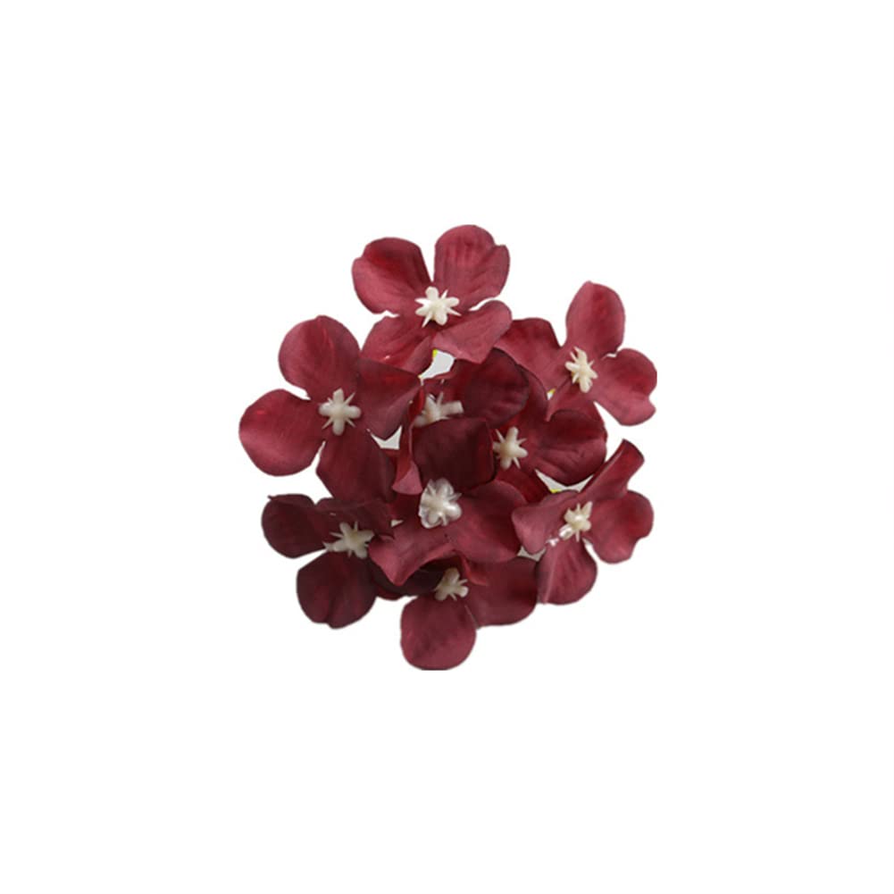 FagusHome 18cm Teste Fiore di Ortensia Artificiale 25 Pz Fiori Artificiali con Steli Fiori di