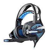 --Dual 50mm drivers provide a crisp, rich and distortion free sound. Gaming headset with resonating bass offers a full range-listening experience. Strong bass, crystal c