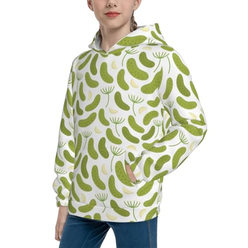 Pickled Cucumbers Kid Hoodies Boys Sweatshirts Girls Pullover with Pocket2