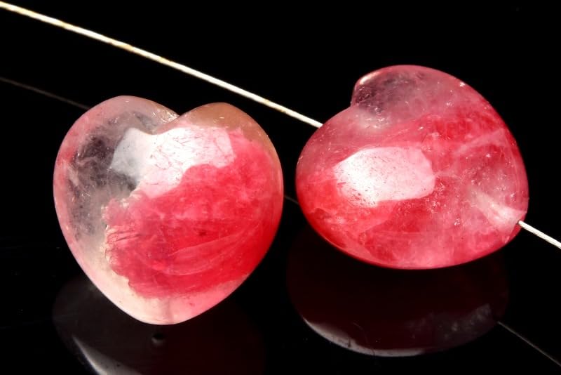 Amazon | 【 福縁閣 】ロードナイトシリカ 12x12mm ハート(貫通穴