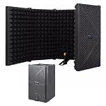 Portable Soundproof Acoustic Foam Panels for Microphone, Desktop Recording Booth for Home Studio, Music Practice, Sound Absorption, Noise Reduction Solutions