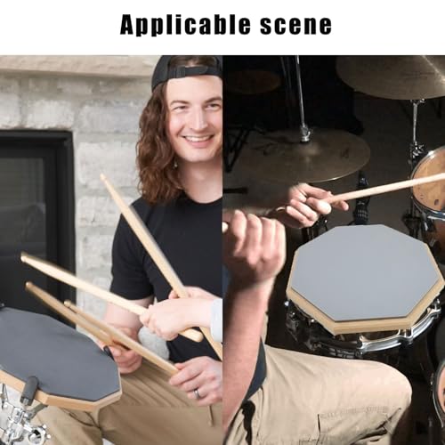 Drum Practice Pad, Schlagzeug Übungspad, Leises Übungs Drum Pad, Schlagzeug-Pad, Schlagzeuger-Übungspad, Bietet Hervorragende Stoßdämpfungs- und Dämpfungseigenschaften, 8 Zoll