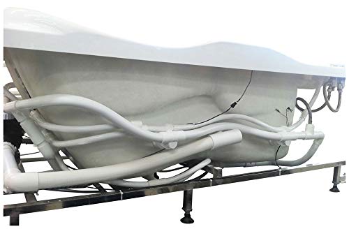 Eago Am124Etl-R 6' Left Corner Acrylic Whirlpool Bathtub For Two, White #TOP5