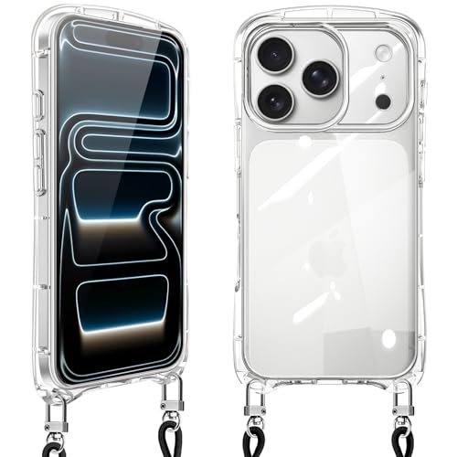 Loodoomo iPhone 17 Pro �p�� �P�[�X �N���A �V�����_�[ ��phone17 �v�� �X�}�z�P�[�X �A�C�t�H��17pro �J�o�[ �S���� �ϏՌ� ���|�� ��|�� ���� ���킢�� �؍� ���� TPU ���������\ ���O���\(�N���A)