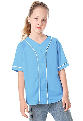 Image of Yuji Itadori Kids Baseball Jersey Button Boys Short Sleeve T-Shirts Hip Hop Fashion Casual Sports Solid Color Shirt