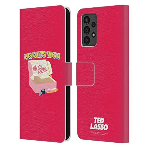 Housse cuir Samsung Galaxy A13 Ted Lasso au bureau ou en déplacement