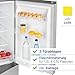 Bomann® Kühlschrank mit Gefrierfach | Energieklasse E | 143cm | Kühl Gefrierkombination leise 39 dB | 3 Ablagen & 3 Schubladen | Türanschlag wechselbar | 175L Kühlgefrierkombi | KG 320.2 inox