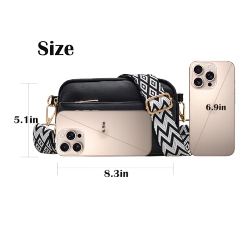 Crossbody Bags for Women, Vegan Leather Shoulder Handbags，Purses for Women with Adjustable Wide Strap4