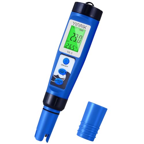 Amazon | YINMIK pH測定器 5in1 pHメーター EC TDSメーター 塩分
