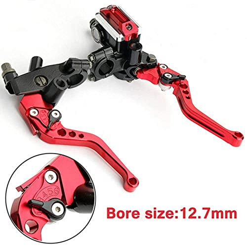 Lisylineauto M18 7/8 Inch 22Mm Handlebar Motorcycle Brake Lever Master Cylinder Clutch Levers Set Left & Right Compatible thumb #4