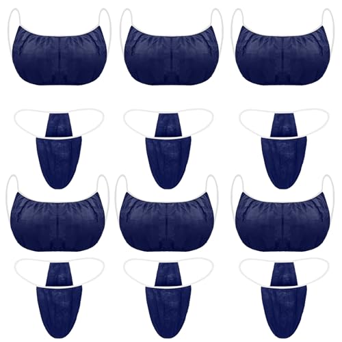 Image of Yahenda 50 Pieces & 100 Pieces Disposable Bras and Panties for Spa Women Disposable Bikini Thong Underwear