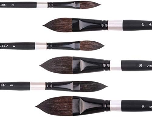Watercolor Brush Wood Paint Brush Artist Hand Painting Brushes Water Color Gouache Drawing Art Brush Supplies