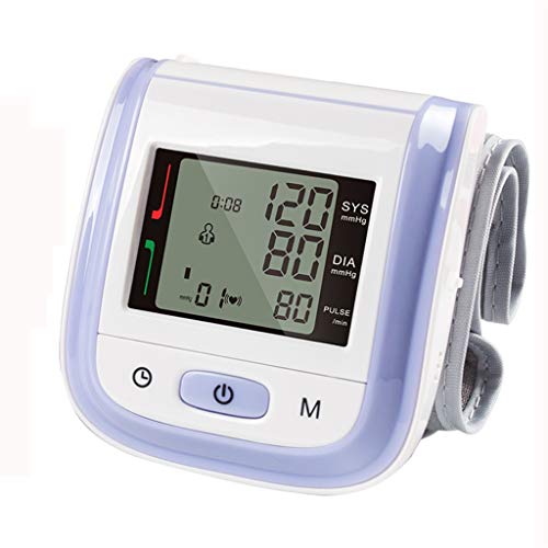 ELEAA Health Care Digital Blood Pressure Monitor, Wrist Tonometer Automatic Sphygmomanometer BP,Purple