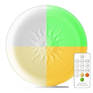 Light Therapy Lamp,2 Major Functions,Activate Mood,Relieve Headache,UV-Free 10000 LUX Treatment Light,20-Level Drightness Fine-Tuning, 4 Timings,Large Glossy Rotatable Stand