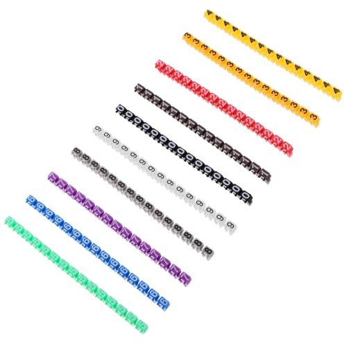 Garneck 150����v���X�`�b�N���N���b�v�����C���[�}�[�J�[ �P�[�u�����x���^�O 0�`9�������ʃR�[�h �d���R�[�h�Ǘ� �l�b�g���[�N�@��z��