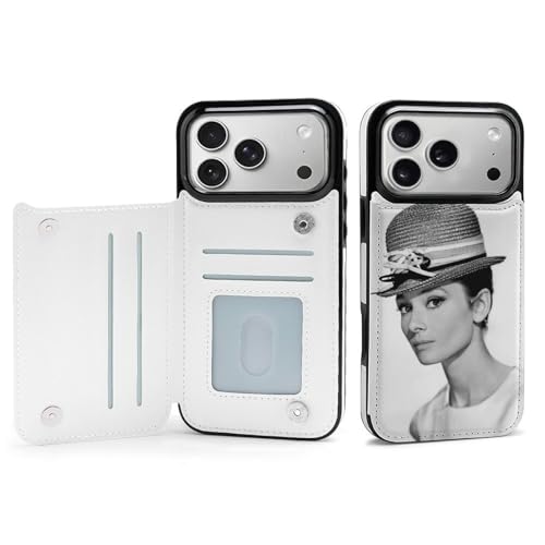iPhone 17 Pro MaxΉ P[X 蒠^ I[h[Ewbvo[ Audrey Hepburn S@Ή ACtH17 Ή Case z^ J[h[ gуP[X Sʕی