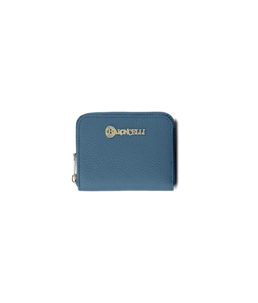 Baroncelli Leather Wallets For Women Size Medium (blue plain small)