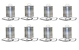 Wix Engine Oil Filter (Set of 8) (Cartridge Lube Metal Canister)