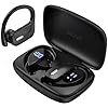 occiam Wireless Earbuds Bluetooth Headphones 48H Play Back Earphones in Ear Waterproof with Microphone LED Display for Sports Running Workout Black