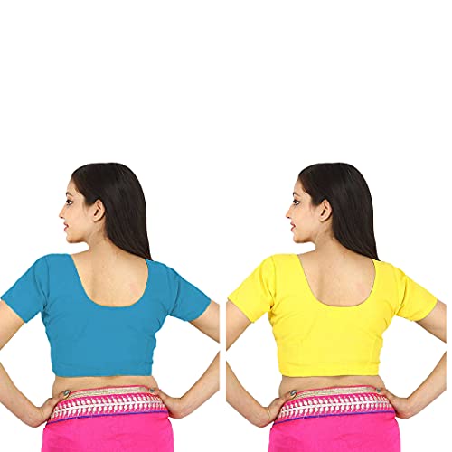 Image of Namita Women's Rubia Cotton Solid Half Sleeve Blouse