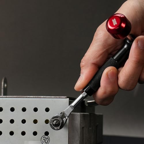 Image of 711L 1 /4 inch EDC Ratchet Wrench MK2 (Hex End w /Geared Thumb Wheel) - Accessory for Multitools with 1 /4 inch Hex Bit Adapters and Screwdriver Handles #7WE2A