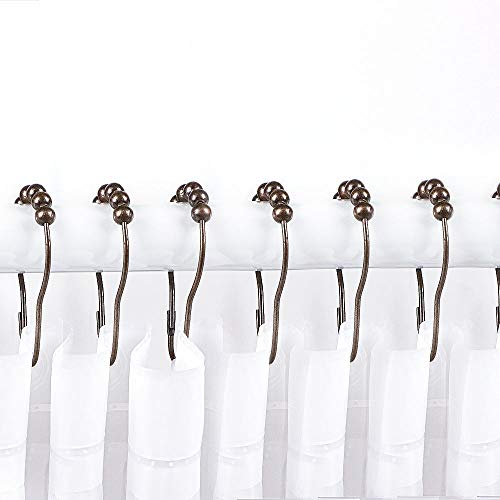 Premium Rust Proof Shower Curtains Hooks Rings, Stainless Steel Shower Curtain Rod Hooks,Vintage Brown Bronze, Set Of 12 Rings … #TOP1