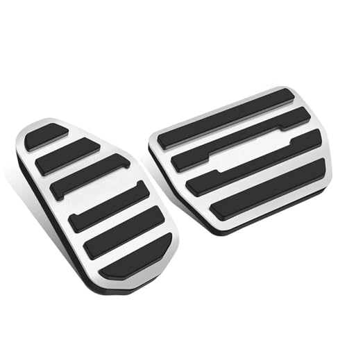 に適合 ダイハツ ムーヴ キャンバス LA900S LA910S 滑り止め、傷防止、汚れ防止 内装スロットルペダルカバー 車ペダルカバーパッド(Silver)