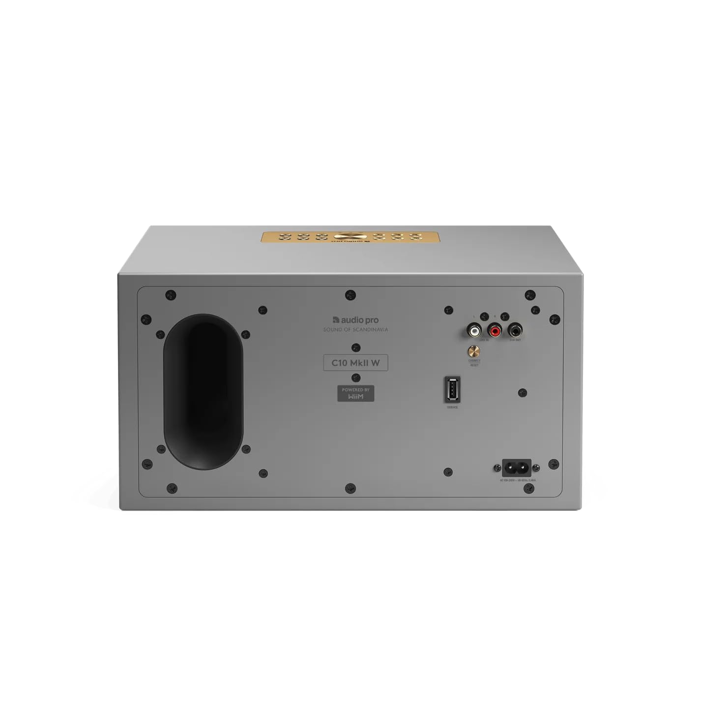 Audio Pro C10 MKII W Gris | Altavoz WiFi con AirPlay 2, Chromecast, Spotify Connect, audio multiroom y sonido rico de alta fidelidad en casa