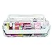 Deflecto Caddy Organizer, Stackable with Three Compartments, White and Clear (29003CR)