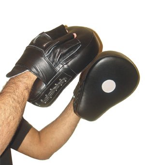 Woldorf USA Curved Focus Mitts in Leather