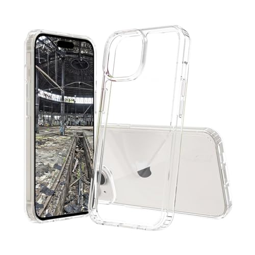 JT Berlin Pankow Clear Housse de Protection Compatible avec Apple iPhone 15 (Absorbe Les Chocs, Compatible Wireless Charging Qi, Anti-Rayures) Transparente