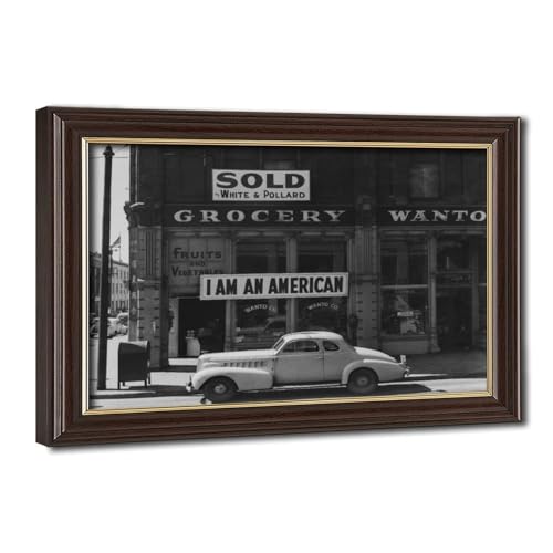 Impression sur toile I Am An American Dorothea Lange décoration murale salon