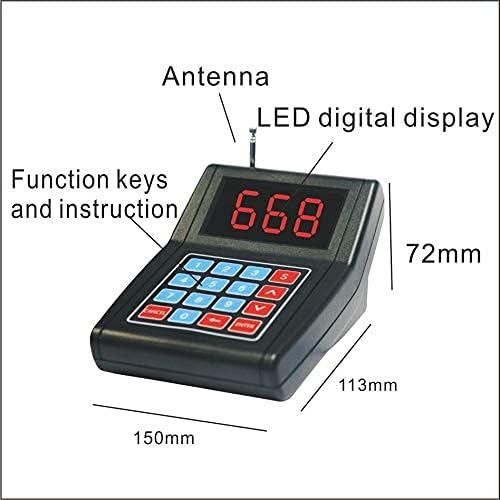Miniatura 4 de 30 buscapersonas de montañas+1 teclado para colas de llamadas localizadoras restaurante sistema de llamadas inalámbrico camarero sistema de