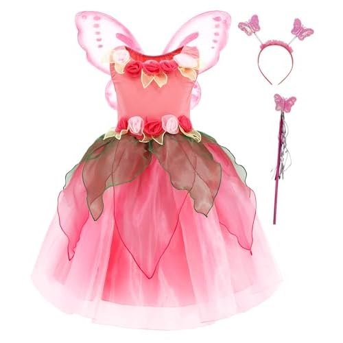 Princess Dress for Girls 6-7T | Axaxa Pink Costume