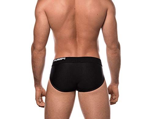 Pump! Classic Black Brief Men's Designer Briefs | Athletic Style Underwear with Supportive Fit2