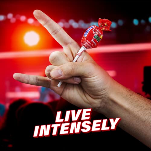 Colombina Bon Bon Bum Lollipops w/Bubble Gum Center, Strawberry Flavor, Individually Wrapped, Ideal for Party Favors and Gifts, 2 Pack (48 Count)