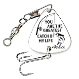 Personalized Fishing Lure You Are The Greatest Catch Of My Life Fishing Lure Gift Men's Gift for Hus