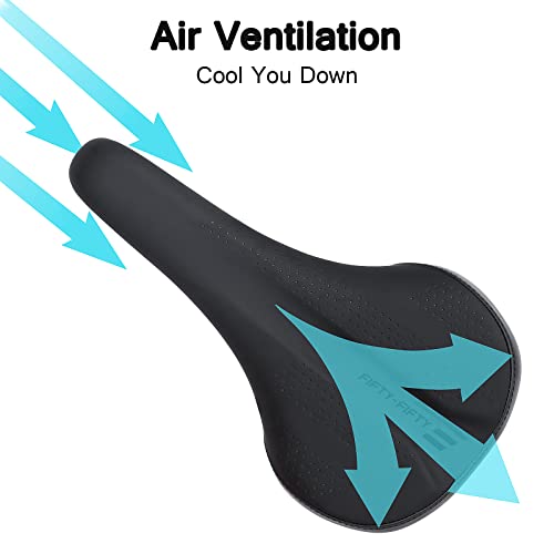 Fifty-Fifty Mountain Bike Saddle, Comfortable Memory Foam Bike Seat, Soft Waterproof Bicycle Seat For Men And Women thumb #3