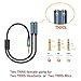 MillSO Headset Splitter for 2 TRRS Headphones or Mics - 3.5mm Jack Adapter TRRS 4-Pole Splitter Male to 2 Dual Female Adapter