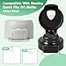 2Pcs Lid Replacement for Stanley Quick Flip GO, Cover Cap for Stanley Quick 24oz/36oz, BPA-Free Push Button, Leakproof Flip GO Lid with Carry Loop for Travel/Sports, No Spill Reuse Top, Gray Black
