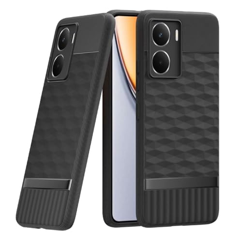 Image of Shockproof Case for Realme P3 5G | Full Camera Protection | TPU Flexible Back Cover for Realme P3 5G (Matte Black)