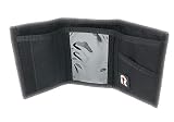 RFID Trifold Basic Nylon Hook & Loop Wallet. USA Made by Rainbow of California (Black)