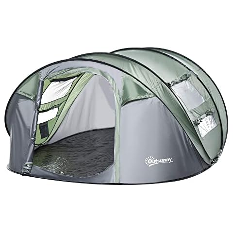 Outsunny Zelt für 4-5 Personen Campingzelt Cover